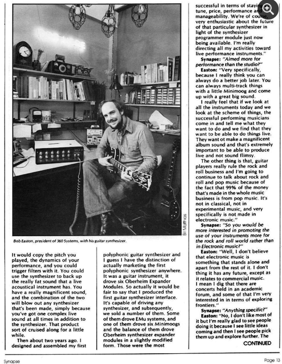 Bob Easton 360 Systems